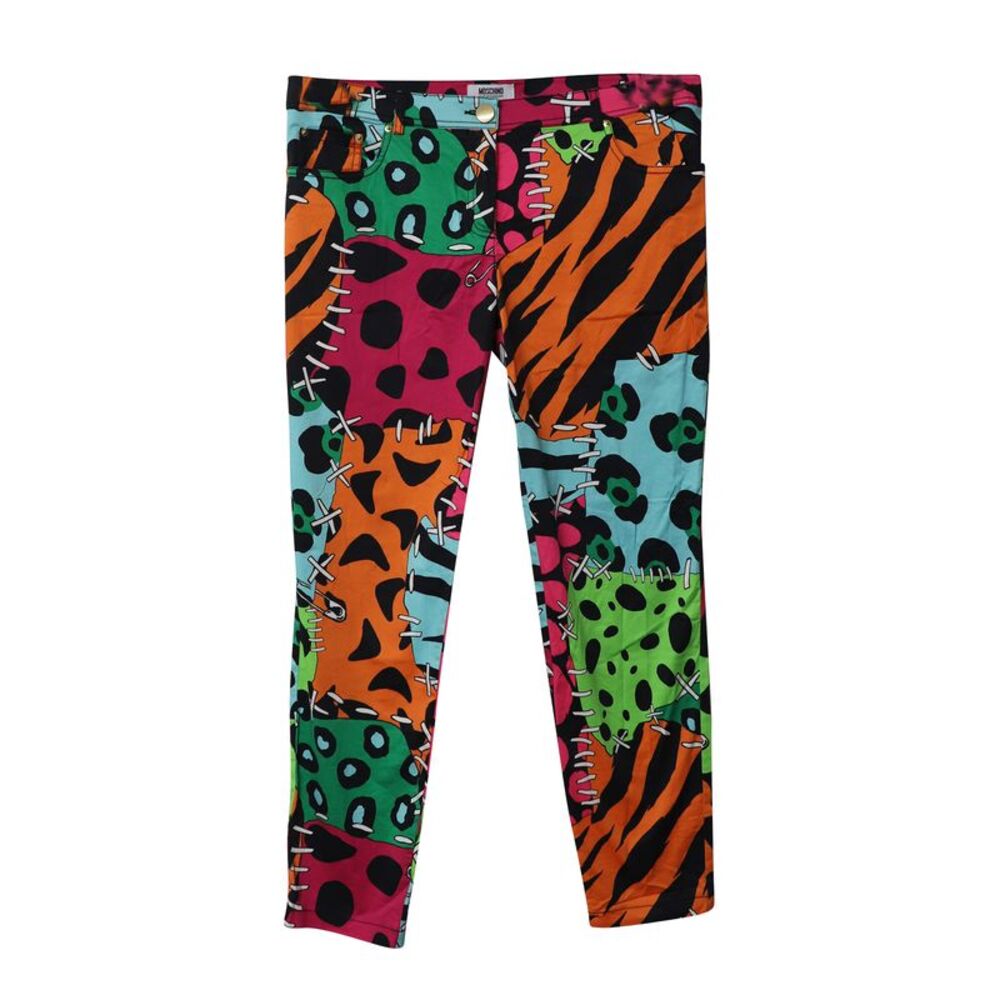 Moschino Illustrated Patchwork Printed Trousers I… - image 5